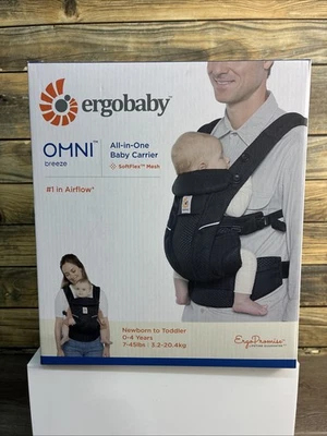 Portabebés Ergobaby Todo en 1 Transpirable SoftFlex Malla Negro 0-4 Años Foto 1 de 4