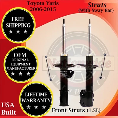 Monroe OEM Strus dianteiro com barra oscilante t para 2006-2015 Toyota Yaris 1.5L vitalício com. - Imagem 1 de 4