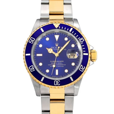 RELOJ ROLEX Submariner fecha 16613 azul 703308 Foto 1 de 4