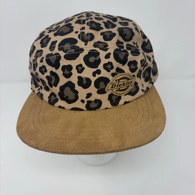 Dickies пять панели шляпа леопард печать плоские поля регулируемый один размер новый без ЯРЛЫКОВ - Изображение 1 из 4