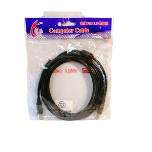 KaiLe Computer Printer Cable Black Six Feet Long USB 2.0 Office Supply - Picture 1 of 2