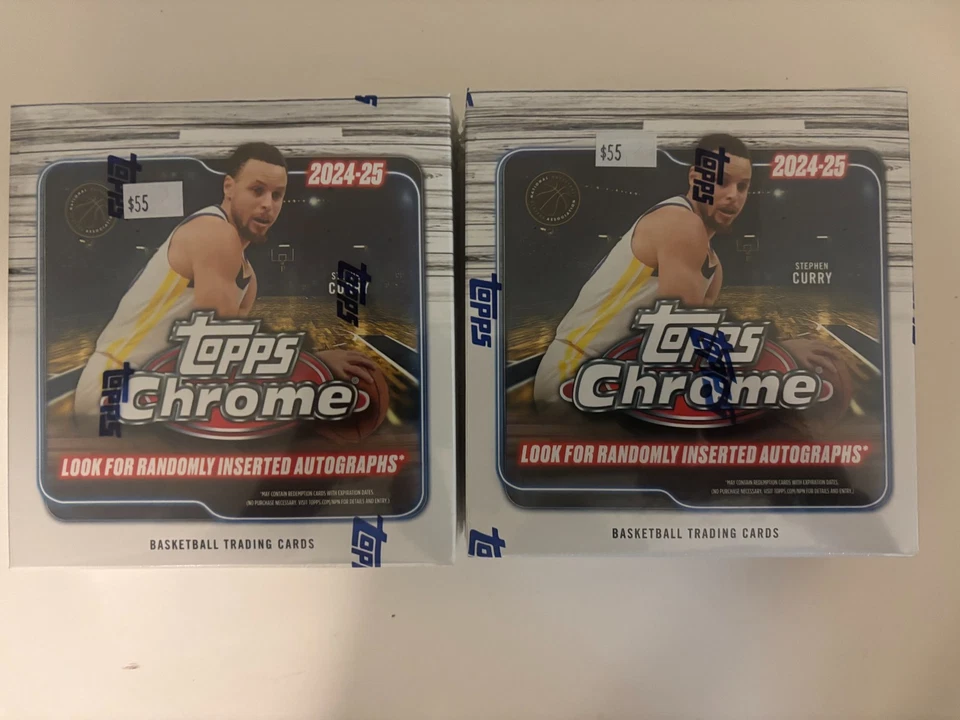 2024-25 Topps Chrome Basketball Mega Box Factory Sealed lot of 2 - Image 1 of 1