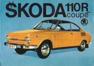 Skoda S110 R Coupe 1972 UK Market Single Sheet Sales Brochure - Picture 1 of 1