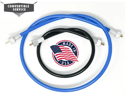 1971-1976 Full Size GM Convertible Top Motor Drive Cables- 1 Pair (Set) USA MADE - Image 1 of 4