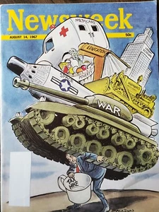 NEWSWEEK Magazine August 14 1967 Tax Hike Government Spending - D289 - Picture 1 of 3