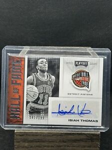 2020 Chronicles Playoff Isiah Thomas Hall of Fame Auto Autograph # /199 Pistons