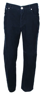 BRUNELLO CUCINELLI dunkelblau Cord italienische Passform gerades Bein Herren Hose 52 34 - Bild 1 von 11