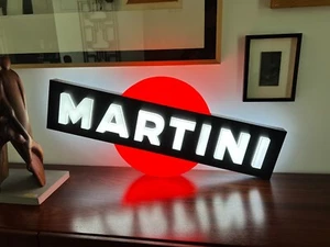 Insegna targa luminosa Martini 100cm negroni soda vermouth campari lighted sign - Foto 1 di 9
