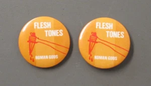 Flesh Tones 2 (ZWEI) Promo Pins Roman Gods - 1 & 1/4 Zoll Durchmesser! - Bild 1 von 2