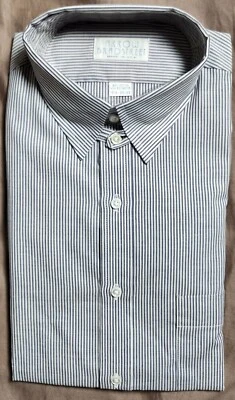 Camisa de vestir para hombre Arrow Bradstreet azul a rayas talla 15,5 34-35 hecha en EE. UU. Foto 1 de 4