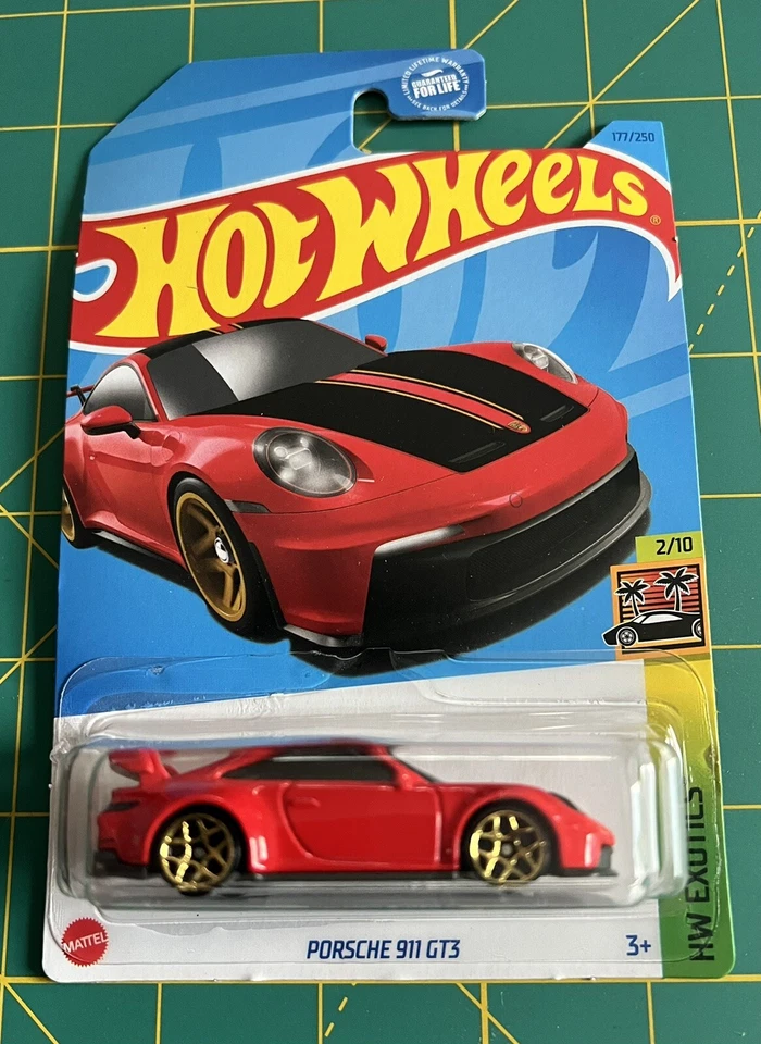 2023 HOT WHEELS PPORSCHE 911 GT3 HW EXOTICS 2/10 ЗАЩИТА КРАСНАЯ - Изображение 1 из 1