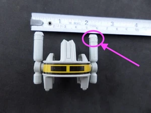 MIGHTY MORPHIN POWER RANGERS ZEO MEGAZORD YELLOW DAMGD HELMET 1996 Part ORIGINAL - Picture 1 of 2