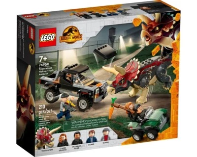 LEGO 76950 Triceratops Pickup Truck Ambush JURASSIC WORLD 7+ Sellado/Nuevo Foto 1 de 3