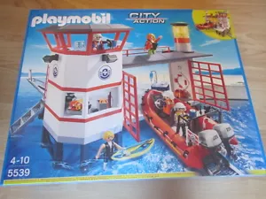 playmobil CITY ACTION 5539 APPRODO DELLA GUARDIA COSTIERA CON FARO Nuovo new NIB - Foto 1 di 1