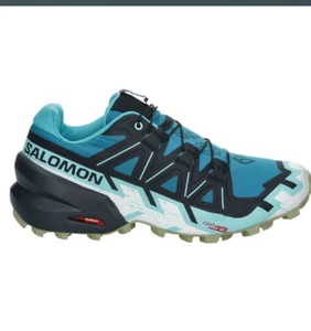 scarpe Trail running donna, Salomon Speedcross 6 ,taglia 40 2/3, blu bianco - Foto 1 di 1