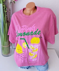 ITALY STATEMENT SHIRT OVERSIZE FRONTPRINT VINTAGE PINK EG 38-44 NEU - Bild 1 von 8