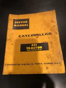 CAT Caterpillar 631 Tractor Service Shop Repair Manual - 51F1-UP - Picture 1 of 7