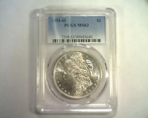 1891-O MORGAN SILBER DOLLAR PCGS MS63 SCHÖNE ORIGINAL MÜNZE BOBS MÜNZEN SCHNELLER VERSAND - Bild 1 von 4