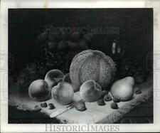 1985 Press Photo Still Life With Cantapoupe by William Mason Brown - cvb28173