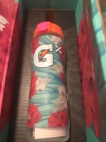 Gatorade GX 30oz Plastic Squeeze Water Bottle DK Metcalf Seahawks Brand New LE Cover