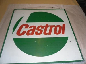 castrol schild 60er jahre bifazial lackiert in sehr gutem Zustand  - Bild 1 von 2