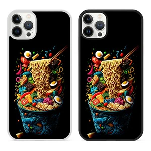 Colorful Ramen noodles Phone Case Cover for iPhone 12 13 14 Japanese Food Kawaii - Picture 1 of 7