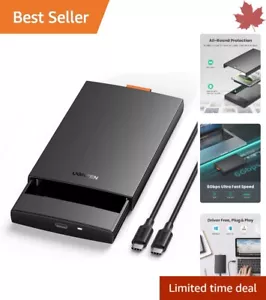 High-Speed USB C 2.5" External Hard Drive Enclosure - Up to 10TB - Tool-Free - Picture 1 of 11