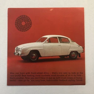 Vintage Saab Car Automobile Sales Sheet Brochure Advertising Catalog - Picture 1 of 2