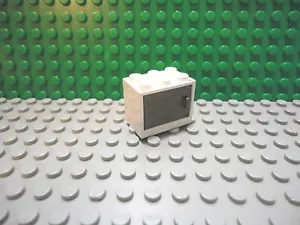 Scatola Lego 1 Bianco 2x3x2 Classica Porta Grigio Scuro Armadio Contenitore Jango Fett - Foto 1 di 1