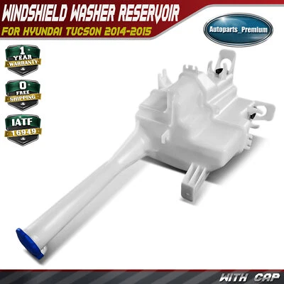 Depósito de lavadora de parabrisas con tapa para Hyundai Tucson 14-15 de aspiración natural Foto 1 de 4