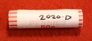 2020-D Lincoln Shield Cent Penny 50 Coin roll Uncirculated rolls - Picture 1 of 1
