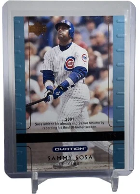 Sammy Sosa 2002 Upper Deck Ovation Cubs Baseball Card #108 W/Top Loader 🔥 - Image 1 of 4
