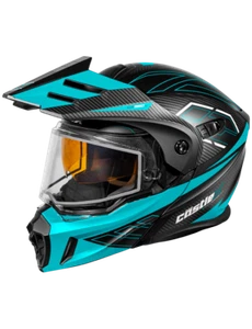 Castle X EX0-CX950 V2 Fierce Snowmobile Helmet Matte Black/Turquoise Medium-3XL - Picture 1 of 3