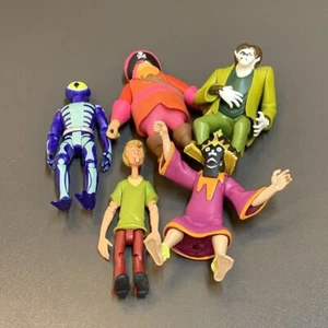 5PCS Scooby Doo Wolfman Il Fantasma di Barba Rossa Stregone Dottore 5" Figura Gfit Giocattolo - Foto 1 di 6