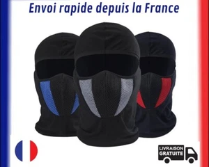 Kapuze Maske Schwarz Lycra Loch Augen für Motorrad Helm Ski Fahrrad Kart Atmungsaktiv - Bild 1 von 22