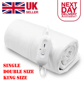 Purus Electric Blanket Heated Soft 3 Heat Settings Single Double King Size