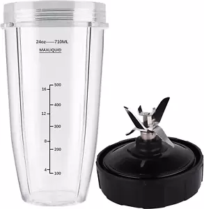 Blender Replacement Parts for Ninja, 24Oz Cup with Extractor Blade, for Nutri Ni - Picture 1 of 7