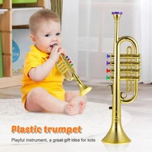 Professional Trumpet with 4 Colored Keys ABS Trumpet Toy for Children Child hots - Picture 1 of 13