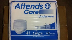 Attends Care Disposable Underwear Large 44-58in APV30, case of 72 - Picture 1 of 3
