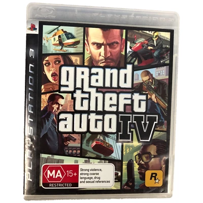 Grand Theft Auto IV PlayStation 3 PS3 Game Complete with  Manual MA15 PAL GTA - Image 1 of 4