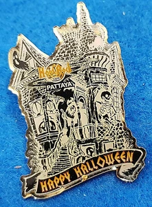 PIN PATTAYA HALLOWEEN GÓTICO MIEDO CASA EMBRUJADA FANTASMAS ESQUELETO Hard Rock Café - Imagen 1 de 1