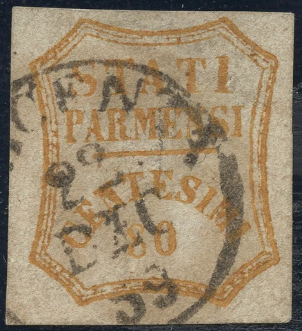 ITALIAN STATES PARMA 80 c USED Cover