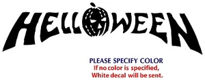 Helloween Metall Musik Rockband lustig Vinyl Aufkleber Aufkleber Auto Fenster Wand 12" - Bild 1 von 3