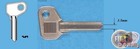 1 x 3.5mm Fiat Alfa Detomaso Ferrari Iveco Moto Guzzi X1/9 Key