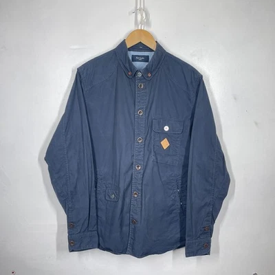 Sobrecamisa Paul Smith Para Hombre L Azul Marino Chaqueta Utilidad Tareas Trabajador Campo Luz Foto 1 de 4