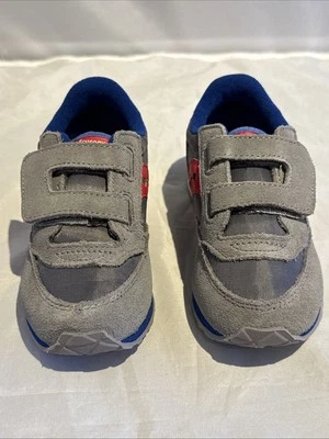 Saucony Baby Jazz кроссовок серый красный новый в коробке ребенка ясельного возраста размер 8 новый в коробке - Изображение 1 из 4
