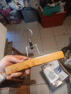 Vintage Wooden Clothes Hanger - Picture 1 of 6