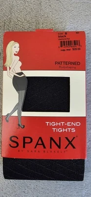 Spanx By Sara Blakely Tight-End Tights Black Body Shaping Tummy Control Size B - Image 1 of 4
