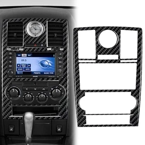 For Chrysler 300 300C 2008 2009 2010 Carbon Fiber Central Console Cover Trim - Imagen 1 de 5