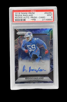 2016 Panini Prizm  Reggie Ragland RC Auto Prizm Camo #RARRL (1/25) - PSA 9 - Image 1 of 2
